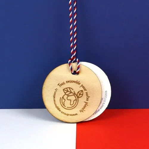 Médaille en Bois à Planter avec Graines - Objet Pub Écoresponsable
