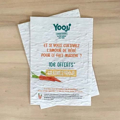 Cartes à Planter A6 Personnalisées - Communication Écoresponsable