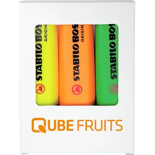 Set de 3 Surligneurs Rechargeables Personnalisables - Anti-dessèchement