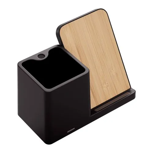 Porte-Stylo Écologique avec Chargeur Sans Fil 15W Personnalisable