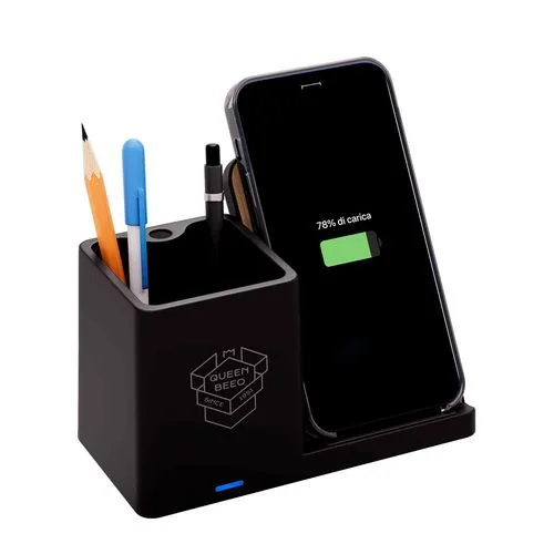 Porte-Stylo Écologique avec Chargeur Sans Fil 15W Personnalisable