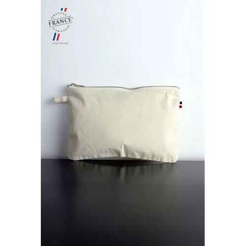 Trousse Zippée 100% Coton Bio - Fabrication Française