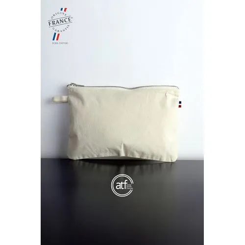 Trousse Zippée 100% Coton Bio - Fabrication Française
