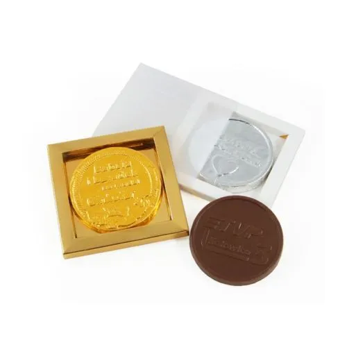 Médailles au chocolat 66 mm en carton