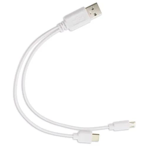 CHARGEUR CONNECTION MICRO USB "REON" BLANC