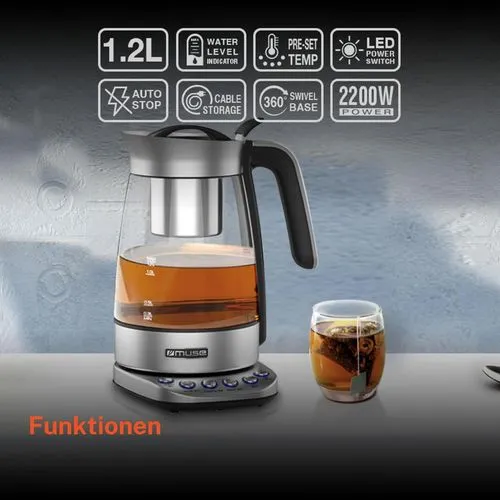 Bouilloire Théière Connectée 1,2L - Personnalisable