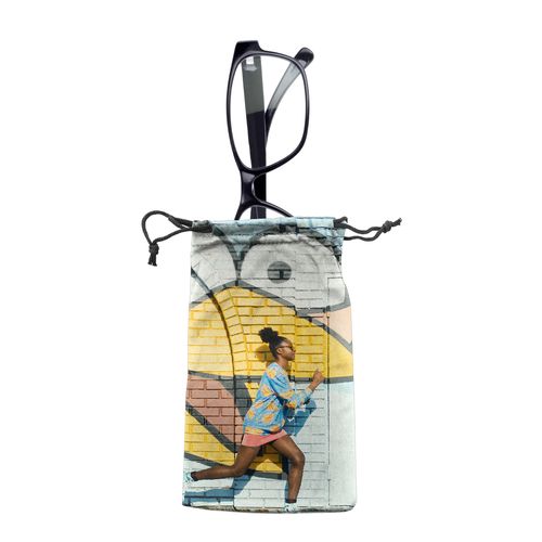 Pochette Lunettes Microfibre Personnalisable - Impression Quadri