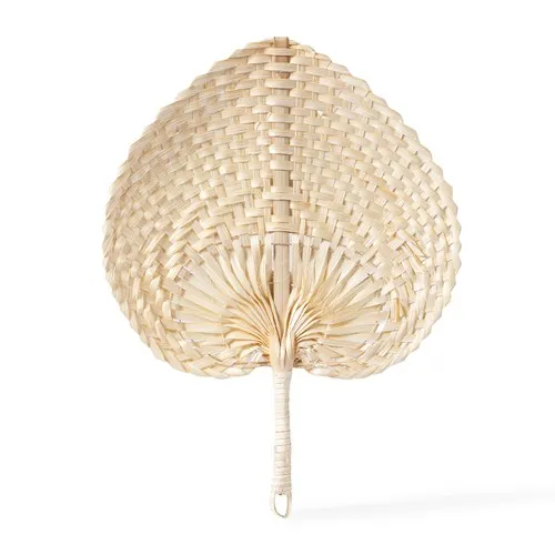 Éventail Publicitaire en Paille Naturelle Personnalisable