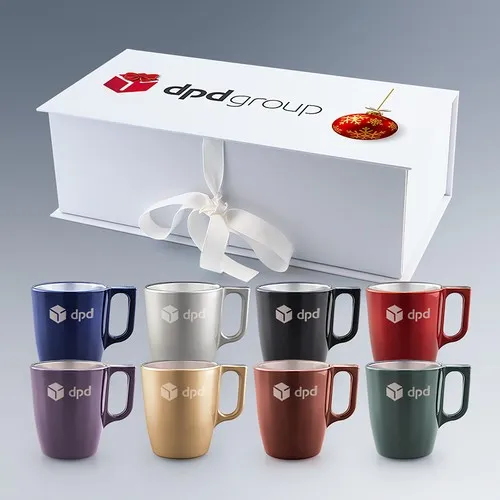 Coffret 2 Mugs en Verre Coloré Personnalisables 25cl