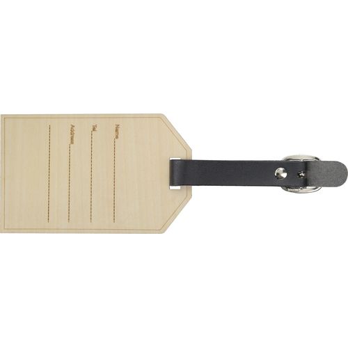 Étiquette à Bagage en Bois Personnalisable - Gravure Laser Recto-Verso