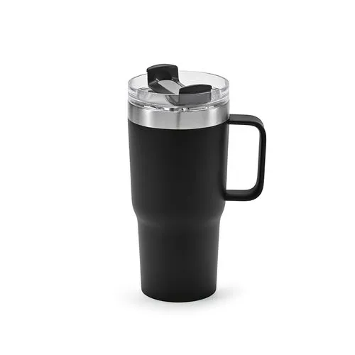 Mug Neman inox 580 ml. Double paroi et bouchon rotatif