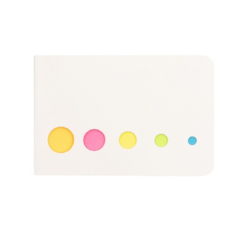 Marque-pages autocollants repositionnables personnalisables 5 couleurs