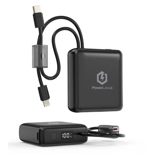 POWER BANK NOIRE PULSE DUAL 10 000mAh PD22,5W KSIX