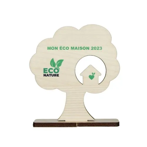 Trophée en bois SPORT bi-matière 10cm - France