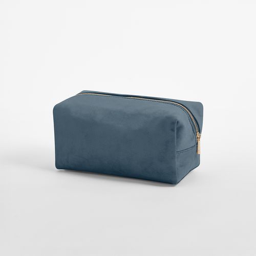 Trousse de Toilette en Velours Recyclé Personnalisable