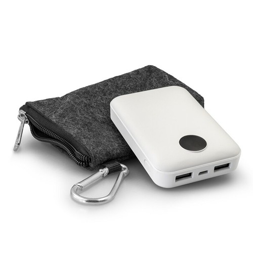 Power Bank 10000 mAh Compact avec Affichage Digital Personnalisable