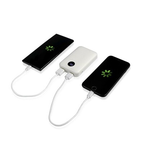 Power Bank 10000 mAh Compact avec Affichage Digital Personnalisable
