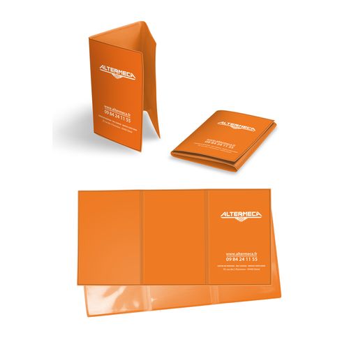 Porte Carte Grise 3 Volets Personnalisable - Fabrication Française