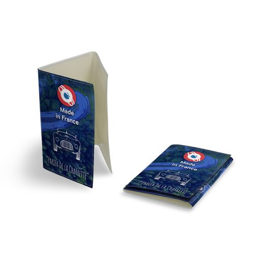 Porte Carte Grise 3 Volets Personnalisable - Fabrication Française