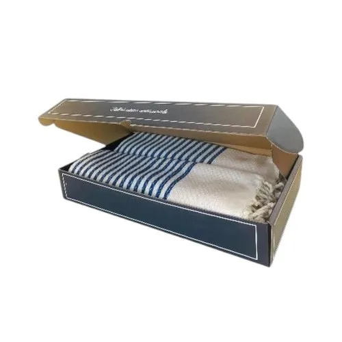 Coffret Cadeau Plage Duo Foutas Personnalisables - Coton Recyclé