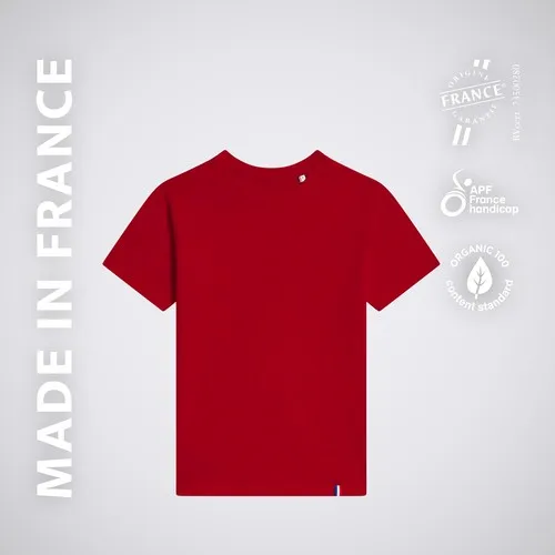 T-Shirt Enfant Col Rond Coton Bio Personnalisable
