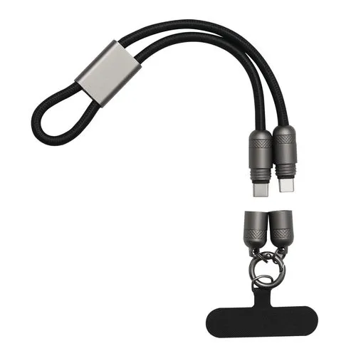 Câble USB-C 65W avec dragonne personnalisable pour smartphone