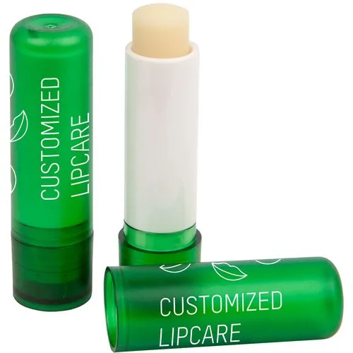 Lip Balm Stick Green Frosted Container & Cap, 4,6 g