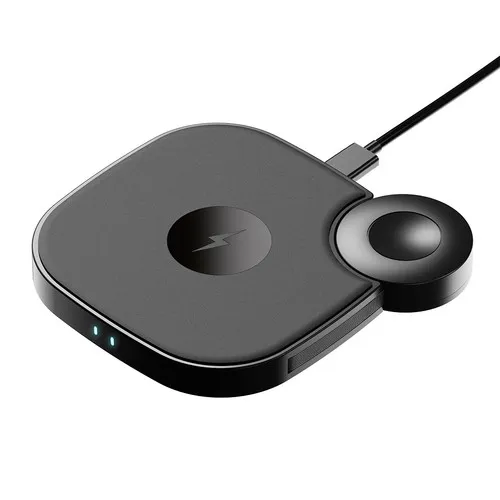 Lampe de chevet tactile 2 en 1 avec chargeur sans fil personnalisable