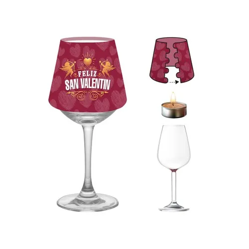 Abat-jour publicitaire personnalisé - Photophore pour événements