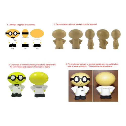 Balles Anti-Stress Personnalisables en PU - Objets Publicitaires