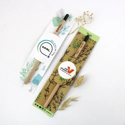 Crayon à graines personnalisable - Objet publicitaire écologique