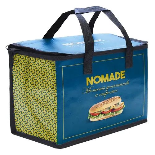 Sac isotherme personnalisable polypropylène - Double zip