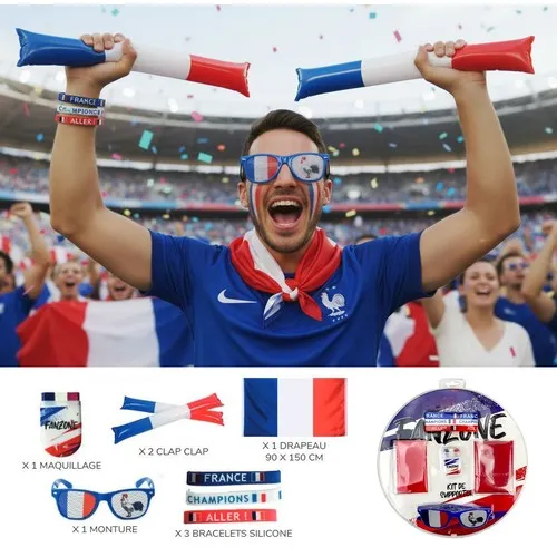 Kit Supporter 8 Pièces Personnalisable - Événements & Animations