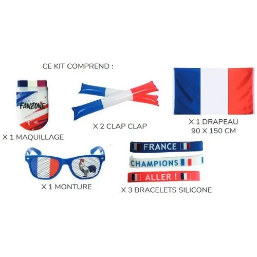 Kit Supporter 8 Pièces Personnalisable - Événements & Animations
