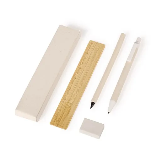 Set de Papeterie Écologique en Carton Recyclé Personnalisable