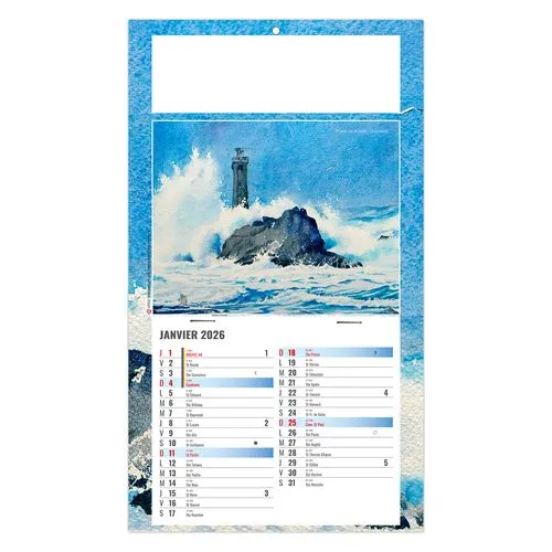 PLAQUE 1 VUE EMILIE 2026 - DOS CARTON - BLOC B2 - SANS MARQUAGE