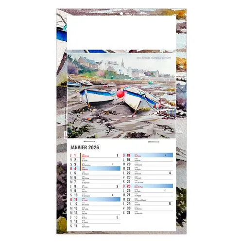 PLAQUE 1 VUE EMILIE 2026 - DOS CARTON - BLOC B2 - SANS MARQUAGE