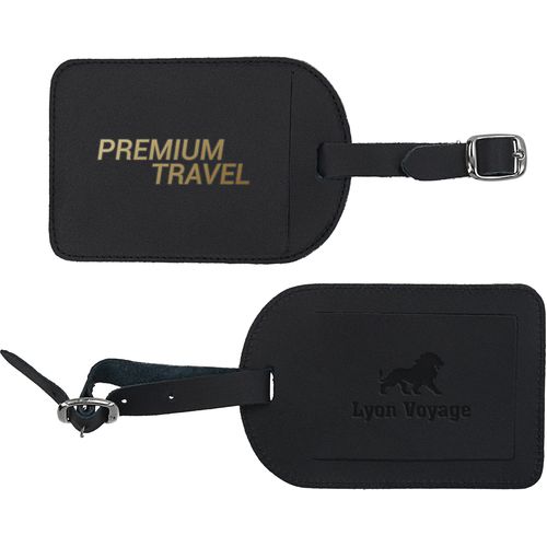 Étiquette à Bagage en Similicuir Personnalisable - Made in France