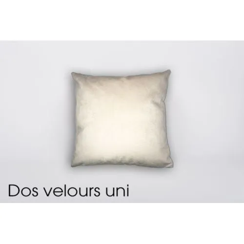 Coussin Velours Personnalisé en Sérigraphie - Fabrication Française