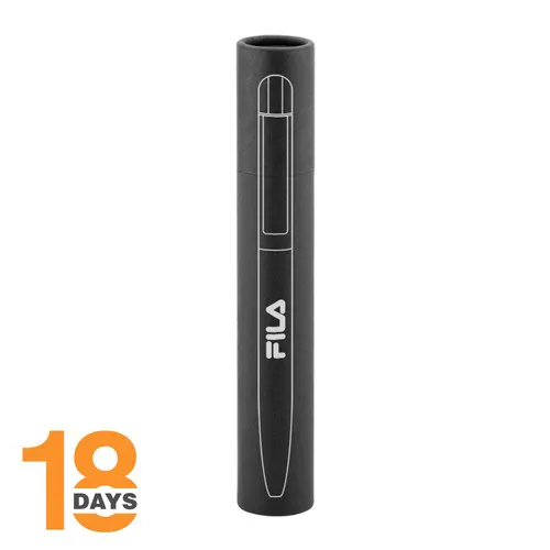 Folk, stylo à bille métal twist STOCK Rubber BLEU