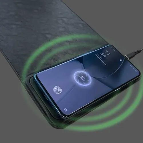 TAPIS DE SOURIS AVEC CHARGEUR INDUCTION, NOIR