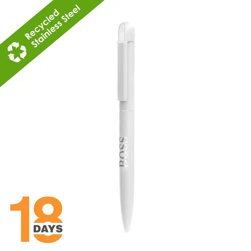 Folk, stylo à bille métal twist STOCK BLANC MAT