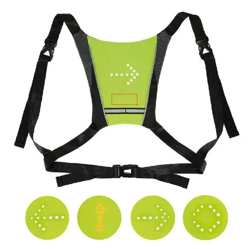 Gilet de sécurité LED avec clignotants télécommandés personnalisable