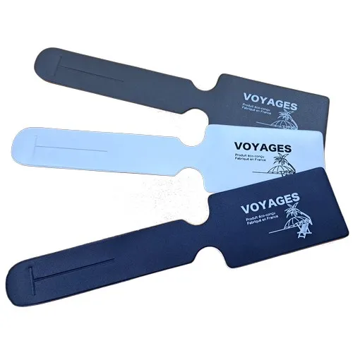 Étiquette à Bagages Ronde Éco-Responsable - Fabrication Française