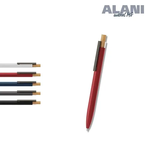 Stylo Bille Alani Metal - Aluminium Recyclé et Bambou Personnalisable