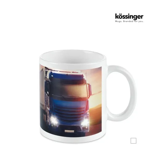 Mug Grès Blanc Brillant Personnalisable en Sublimation - Rendu Photo