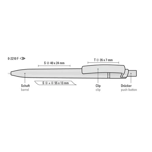 Stylo Bille Recyclé rPET Personnalisable - Finition Mat Premium
