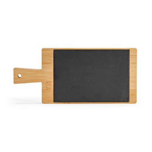 Planche à découper ardoise et bambou avec craie - Personnalisable