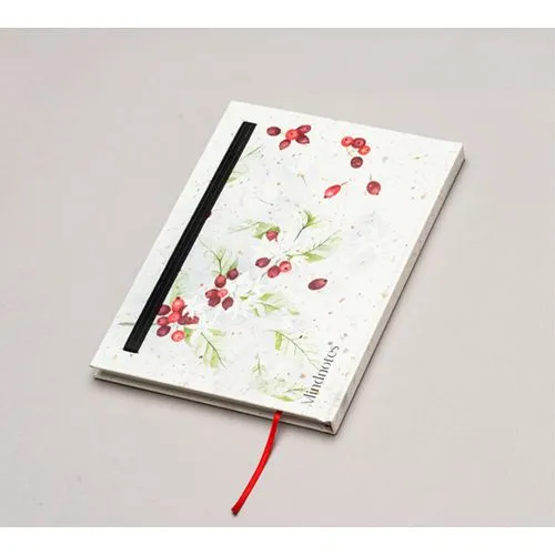 Carnet rigide écologique en papier café recyclé - Personnalisable