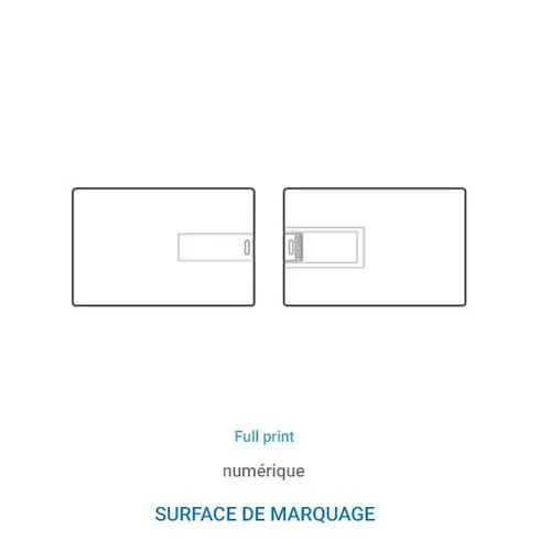 Carte Design USB 2.0 Import Blanc 16 GO